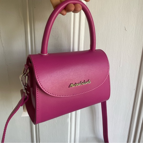 MARINA GALANTI Made In Italy Leather Mini Crossbody Bag - Picture 3 of 14